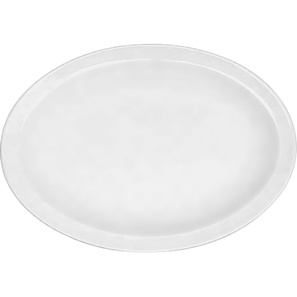 00000101 白 9 10吋プラター（リム）（カネスズ） 26.2×18.8×2.6㎝ P.97 ￥2800（税抜）