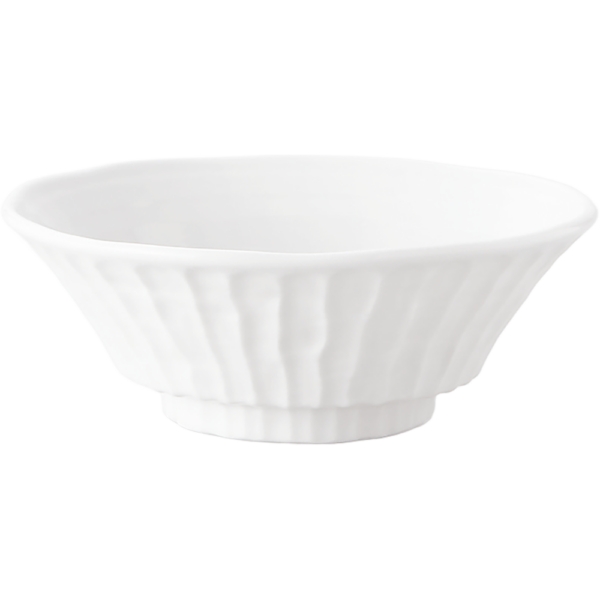 00000491 特選麺の器 17 白 7寸しのぎ丼（SHOWA） 21×8㎝ 1100㏄ P.170 ￥2000（税抜）