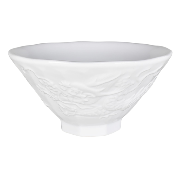 00000495 ｵﾘｼﾞﾅﾙ八角6.3丼・龍神丼 白 龍神丼 19×9.7㎝ 1160㏄ P.49 ￥2200（税抜）