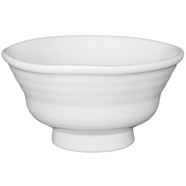 00000837 手捻り丼 白 6寸丼 18×9.2㎝ 1000㏄ P.48 ￥2600（税抜）