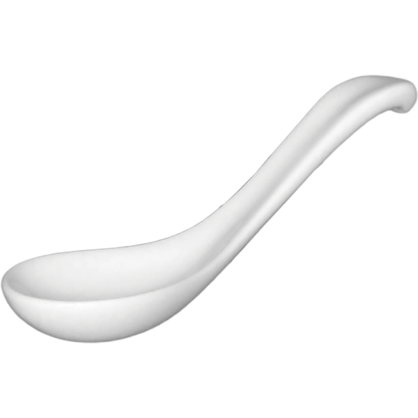 00000838 レンゲ 1  白 手平反レンゲ  15×4.5㎝ P.184 ￥430（税抜）