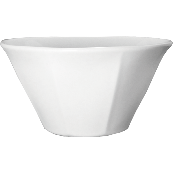 00000846 変形シリーズ 白 八面切立丼 19.8×10.2㎝ 1425㏄ P.54 ￥2500（税抜）