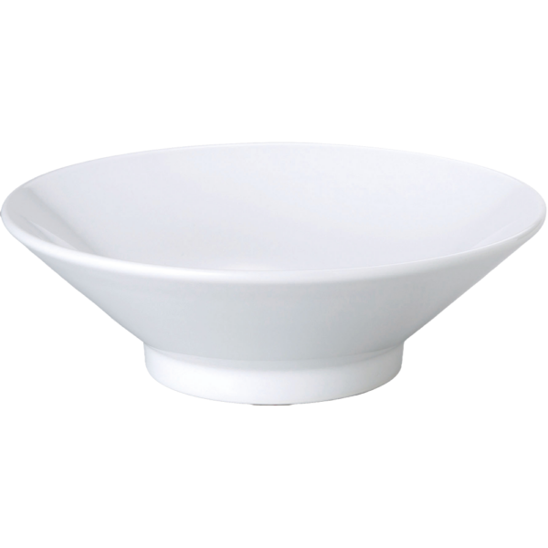 00000917 めん皿・めん鉢 1 白 切立高台23㎝浅丼 23.5×6.3㎝ 1000㏄ P.34 ￥1500（税抜）