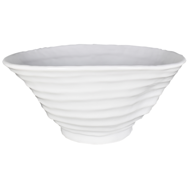 00000961 しょう油 白 7寸変形ラーメン丼 21×20.3×9.4㎝ P.13 ￥4900（税抜）