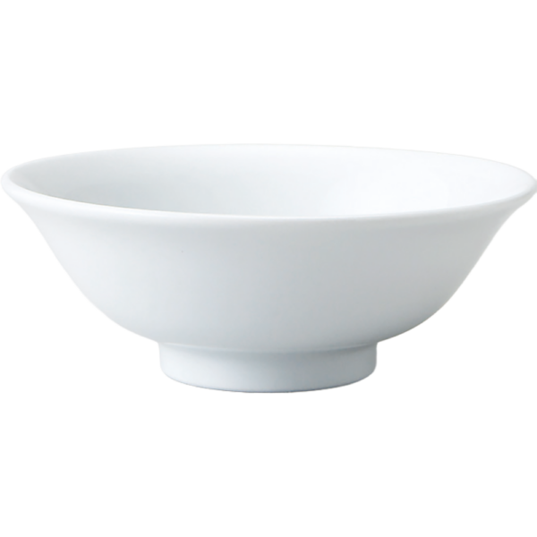 00001145 特選麺の器 25 白 6.5浅高台丼 19.5×7㎝ 900㏄ P.178 ￥1200（税抜）