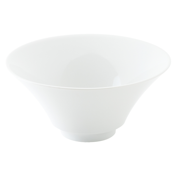 00001297 変形シリーズ 白 19㎝深口ラーメン丼 19×8㎝ 950㏄ P.54 ￥1600（税抜）