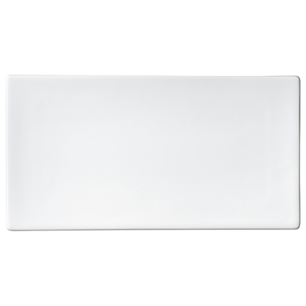 00001301 餃子 白 21cm細焼物皿  21×11×1.6㎝ P.24 ￥1400（税抜）