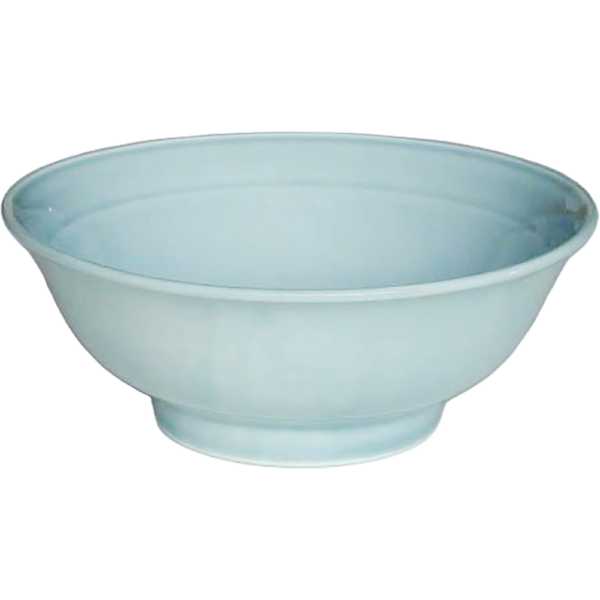 00020064 青磁 2 7.5高台丼 22.9×9.1㎝  1715㏄ P.110 ￥2500（税抜）