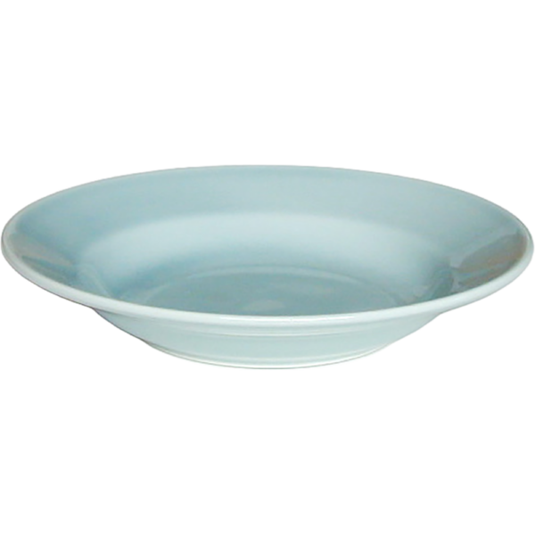 00020110 青磁 3 9吋スープ皿（カネスズ） 23.3×4.2㎝ P.111 ￥2100（税抜）