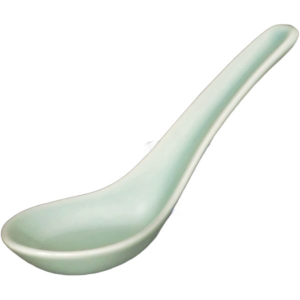 00020205 レンゲ 2 青磁 6寸レンゲ  17.8×5.5㎝ P.185 ￥1000（税抜）