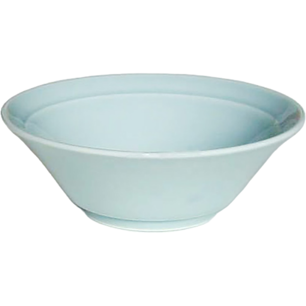 00020214 青磁 3 6.5切立リム丼（カネスズ） 19.9×6.9㎝  970㏄ P.111 ￥1700（税抜）