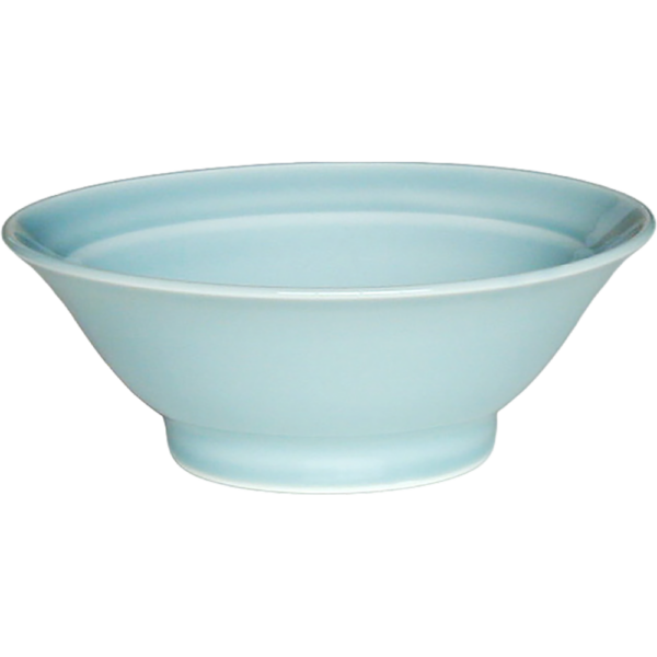 00020832 青磁 1 6.5高台丼（カネスズ） 19.6×8.1㎝ 1100㏄ P.109 ￥2000（税抜）