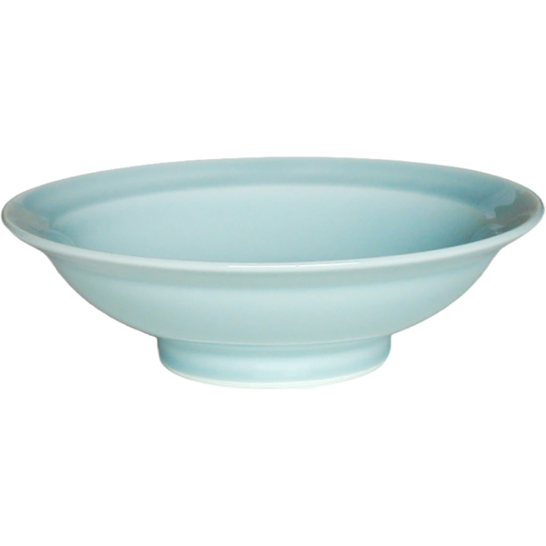 00020967 光洋各種 青磁 丸8寸高台皿 24.8×6.6㎝ P.88 ￥2800（税抜）