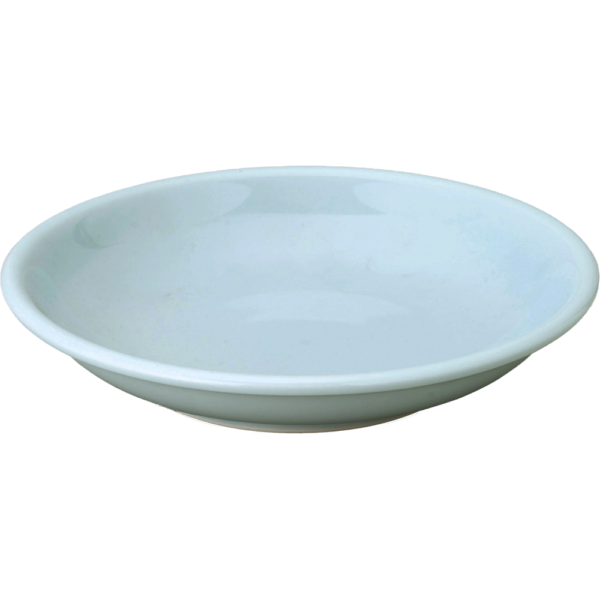00021039 青磁 6 21㎝深皿（青白磁） 21.3×4.2㎝ P.114 ￥800（税抜）