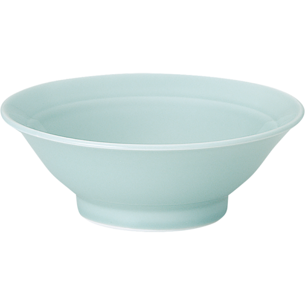 00021322 青磁 7 7寸高台丼（カネスズ） 21.5×8.1㎝ 1150㏄ P.115 ￥2600（税抜）