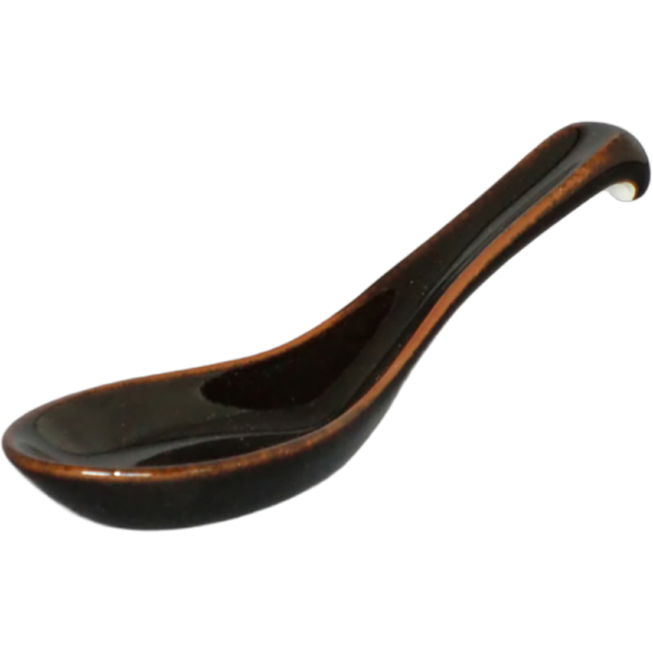 00030202 レンゲ 2 天目 渕掛レンゲ  14.5×4.7㎝ P.185 ￥520（税抜）