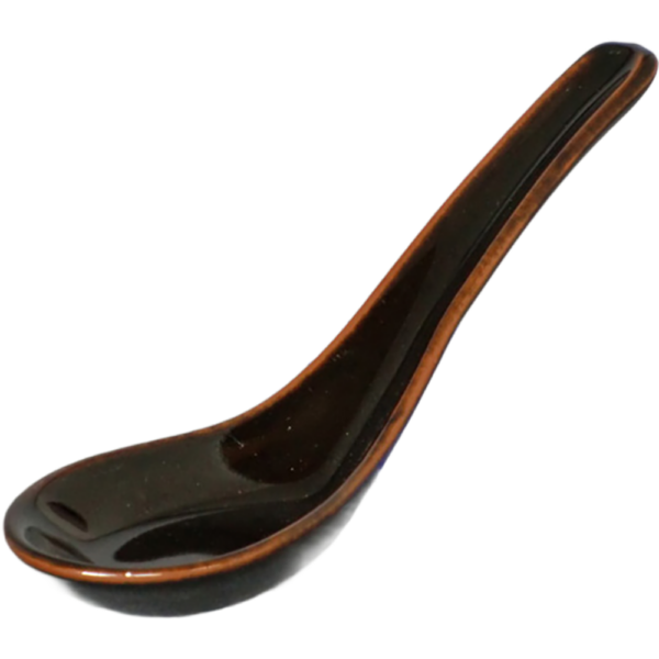 00030205 レンゲ 2 天目 6寸レンゲ  17.8×5.5㎝ P.185 ￥1050（税抜）