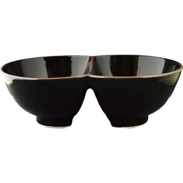 00030453 変形シリーズ 天目 アベック丼 25.4×16.4×8.2㎝ P.54 ￥6300（税抜）