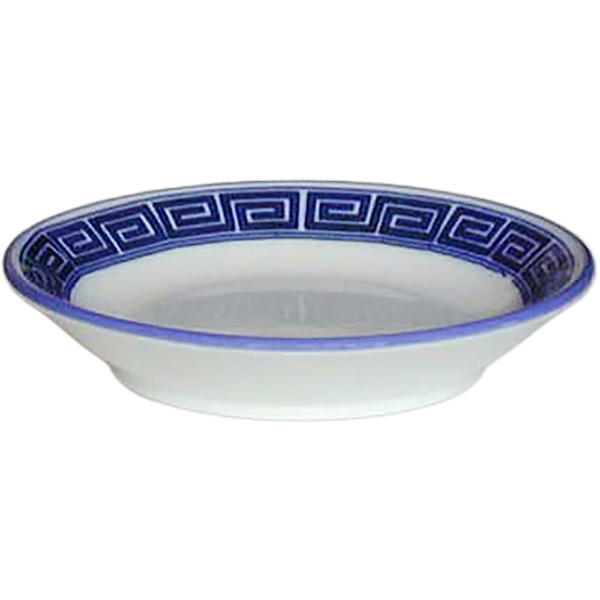 00080005 ルリ雷門 4寸皿  13×2.6㎝ P.152 ￥1100（税抜）