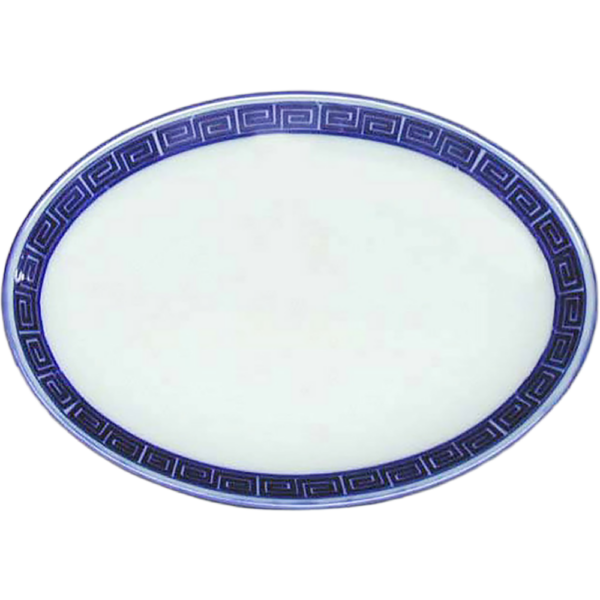 00080085 ルリ雷門 8吋メタプラター  21.5×15.5×3.2㎝ P.152 ￥2500（税抜）