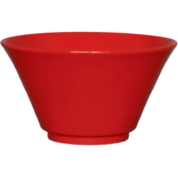 00140524 特選麺の器 27 赤釉 6寸深口切立丼 18.8×10.6㎝ 1400㏄ P.180 ￥4900（税抜）