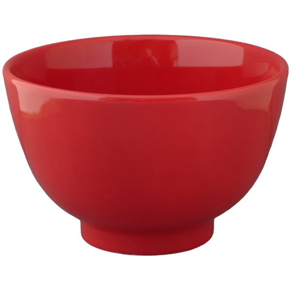 00140868 小鉢・つけ麵 2 赤釉 夏目4.5丼 13×9㎝ 650㏄ P.33 ￥1850（税抜）