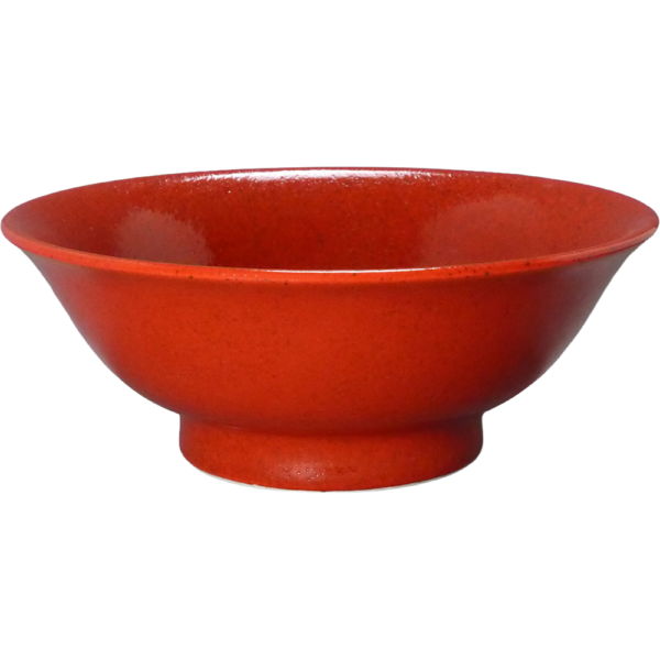 00190713 柚子赤 6.5反高台丼 20.2×8.2㎝ 1080㏄ P.64 ￥2600（税抜）
