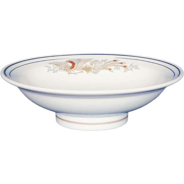 00200026 パステル鳳花 丸6寸高台皿  18.7×5.5㎝ P.136 ￥2400（税抜）