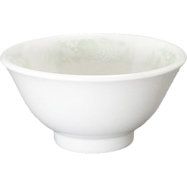 00300035 メタリックグリーン唐草 2 3.8スープ碗  11.9×5.8㎝ 250㏄ P.131 ￥1050（税抜）