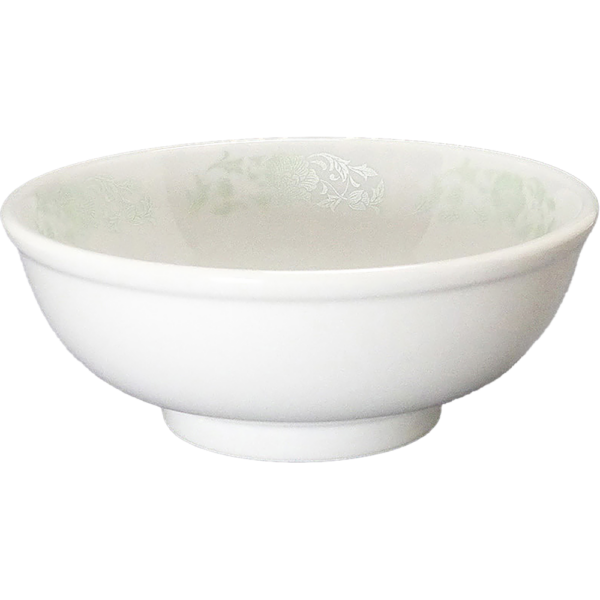 00300044 メタリックグリーン唐草 1 5寸玉丼  15.6×6.4㎝ 550㏄ P.130 ￥2750（税抜）