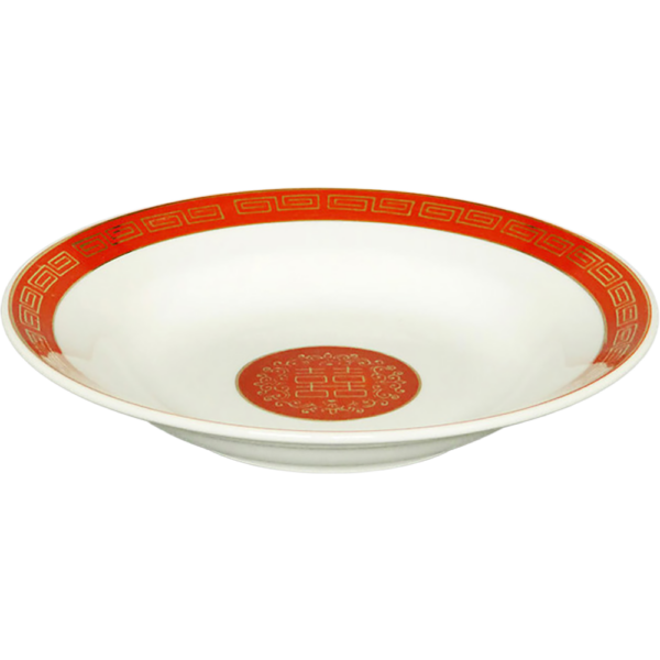 00330109 赤金 8吋スープ皿  20.8×3.5㎝ P.137 ￥1800（税抜）