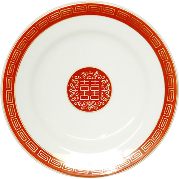 00330113 赤金 8吋ミート皿  20.7×2.3㎝ P.137 ￥1850（税抜）