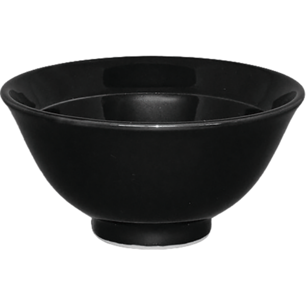 00400036 黒釉 2 4寸汁碗 13.5×6.5㎝ 350㏄ P.107 ￥1650（税抜）