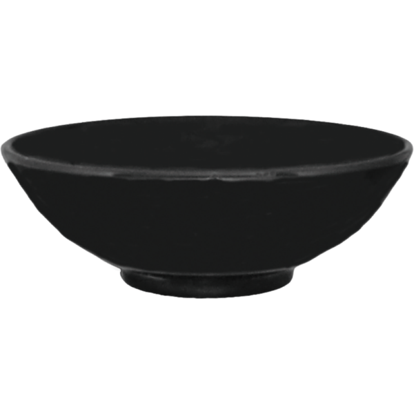 00400054 黒釉１ 丸6.3丼 19.5×7㎝ 900㏄ P.106 ￥1750（税抜）