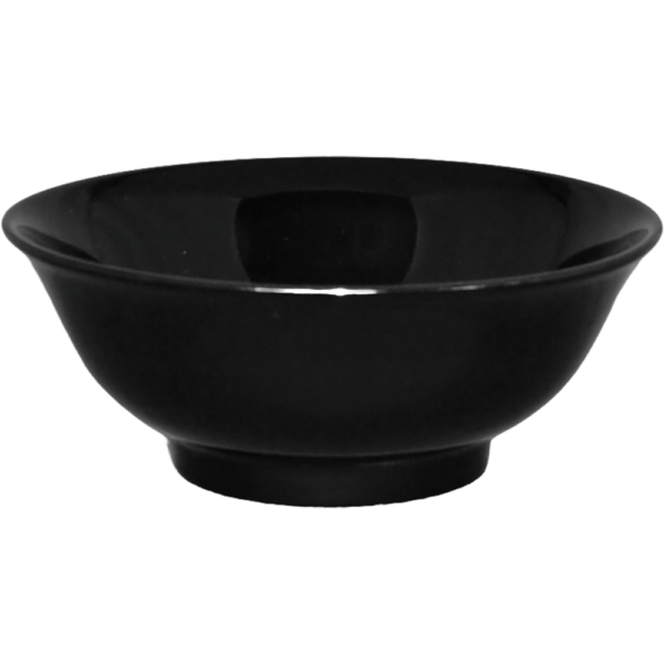 00400058 黒釉１ 丸反6.5丼 19.8×8.5㎝ 1250㏄ P.106 ￥1900（税抜）