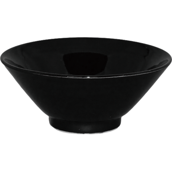 00400163 黒釉 2 筋入ライス丼 14.9×6.2㎝ 420㏄ P.107 ￥1200（税抜）