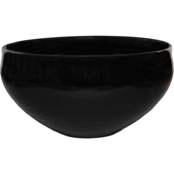 00400525 特選麺の器 29 黒釉 なごみ丼  18.4×9.3㎝ 1500㏄ P.182 ￥5000（税抜）