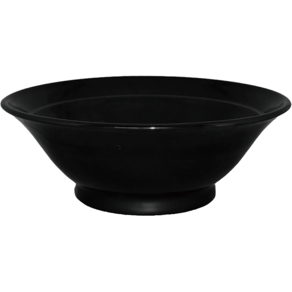 00400718 黒釉１ 7寸反丼 21×8.3㎝ 1000cc P.106 ￥2900（税抜）