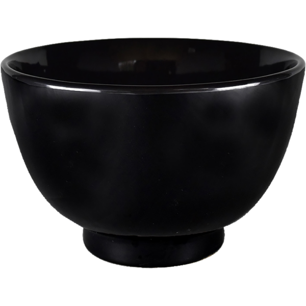 00400868 黒釉 2 夏目4.5丼 13.8×9㎝ 650㏄ P.107 ￥1600（税抜）