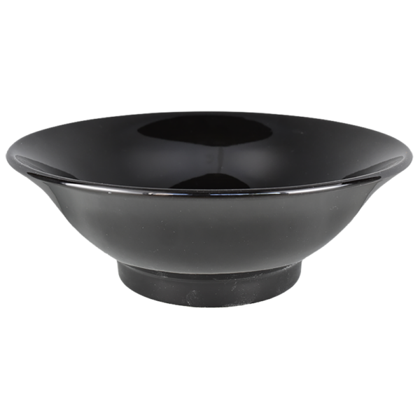 00400995 新形状（反丼） 黒釉 新型反7寸丼 21.8×7.8㎝ 1100㏄ P.57 ￥2550（税抜）