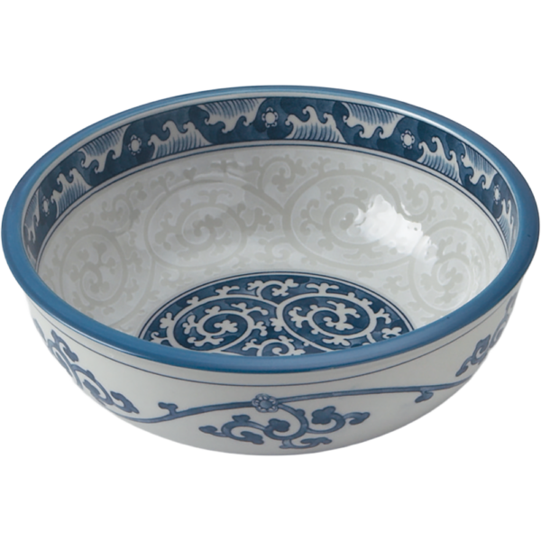 00410686 波唐草 1 7寸ボール  22.2×8㎝ P.150 ￥3200（税抜）