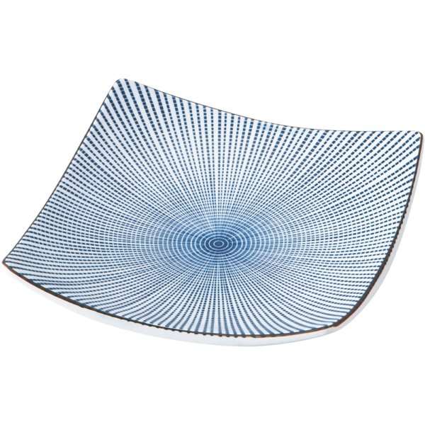 00420266 千段十草 2 6寸正角皿  18.8×18.8×4㎝ P.149 ￥2400（税抜）