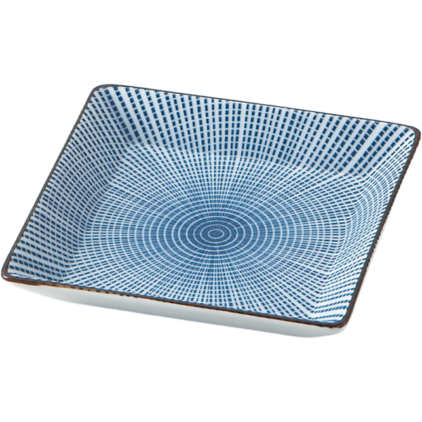 00420315 千段十草 2 角皿 小  11.6×11.6×2.2㎝ P.149 ￥800（税抜）