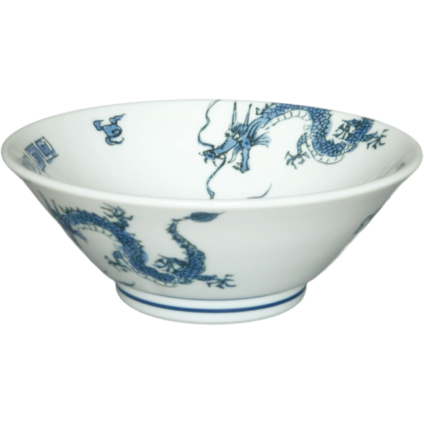 00490731  踊り竜（青） 切立6.8丼  20.1×7.7㎝ 1000㏄ P.143 ￥2500（税抜）