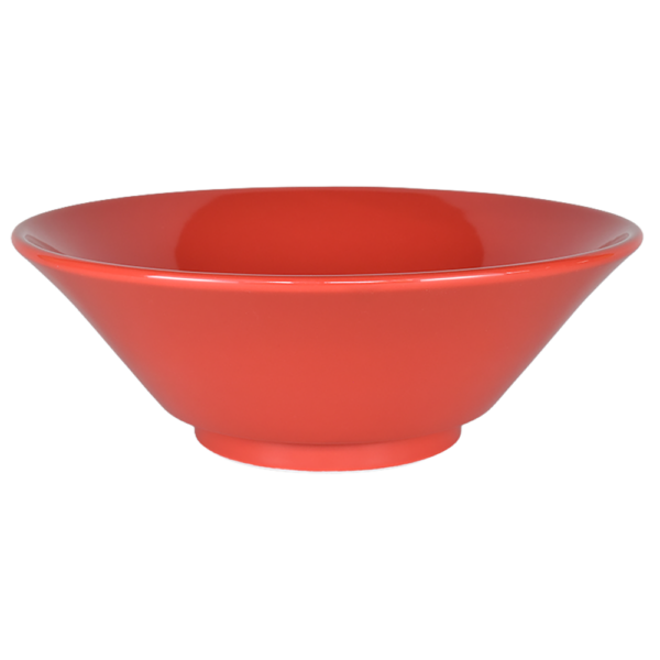 00540994 新形状（反丼） ウルトラレッド 新型切立7寸丼（リム無） 21×7.5㎝ 950㏄ P.57 ￥2650（税抜）
