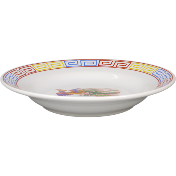 00650109 特選麺の器 3 支那絵（転写） 8吋スープ 20.8×3.5㎝ P.156 ￥2050（税抜）