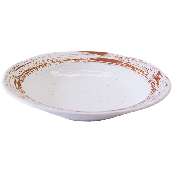 00690374 つけ麺 白樺 8寸麺皿 24.5×4.7㎝ P.23 ￥1800（税抜）