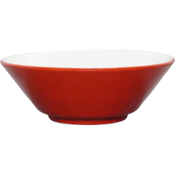 00710730 柚子赤（中白） 切立6.3丼（厚口） 19.6×7㎝ 900㏄ P.72 ￥2100（税抜）