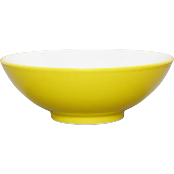 00720055 ウルトライエロー（中白） 丸6.8丼  20.7×6.6㎝ 950㏄ P.71 ￥2200（税抜）