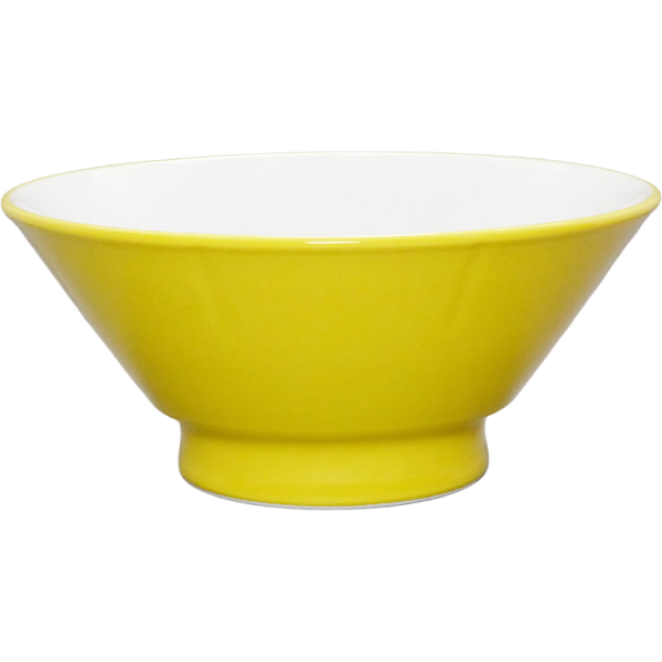 00720073 ウルトライエロー（中白） 切立高台6.5丼  20×9㎝ 1050㏄ P.71 ￥2550（税抜）